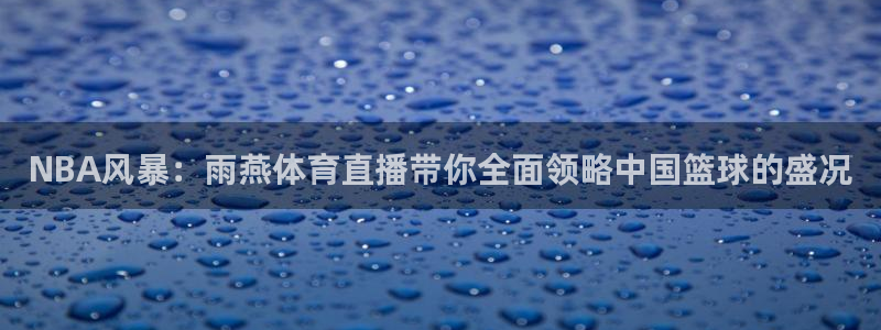 搜球吧直播：NBA风暴：雨燕体育直播带你全面领略中国篮球的盛况